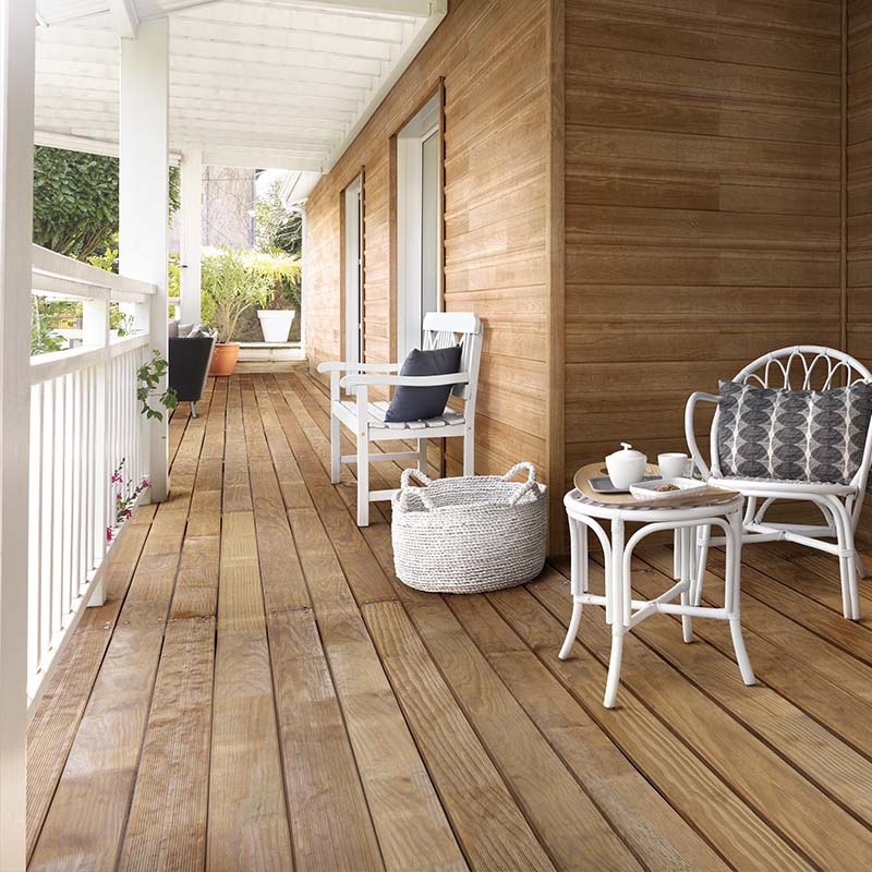 Terrasse bois Pin maritime lisse 2 faces striée 2 faces